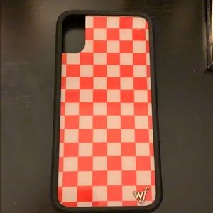 iphone x wildflower checkered case